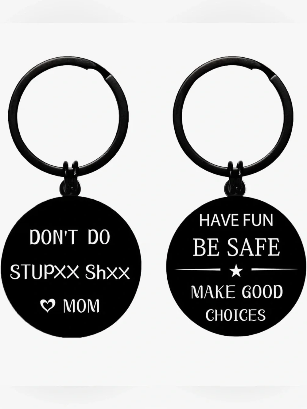 Love Mom Decorative Pillow and Key Chain Set - 'Don't Do Stupid Shit'- NWOT